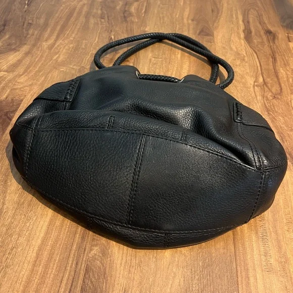 Cole Haan Pebbled Leather Shoulder Bag, Black - Picture 5 of 14